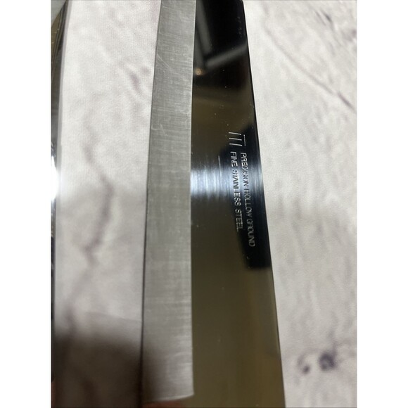 Maxam Precision Hollow Ground Fine Stainless Steel Carving Chef Knives and Fork - Picture 2 of 6